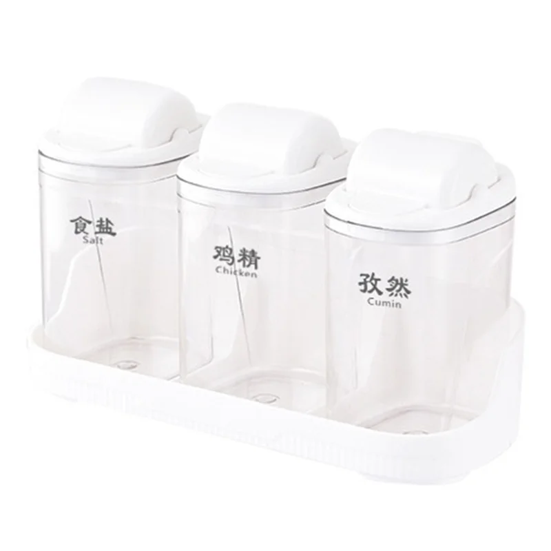 【Rushed】Wall-Mounted Kitchen Seasoning Jar Outdoor Portable Barbecue Spice Bottle Salt And Pepper Seasoning Bottle