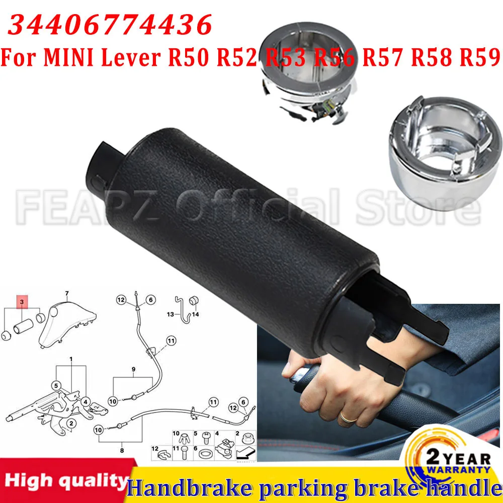 

Ручка рычага стояночного тормоза ручника для мини-рычаг R50 R52 R53 R56 R57 R58 R59 34406774436 Замена ручки ручного тормоза автомобиля