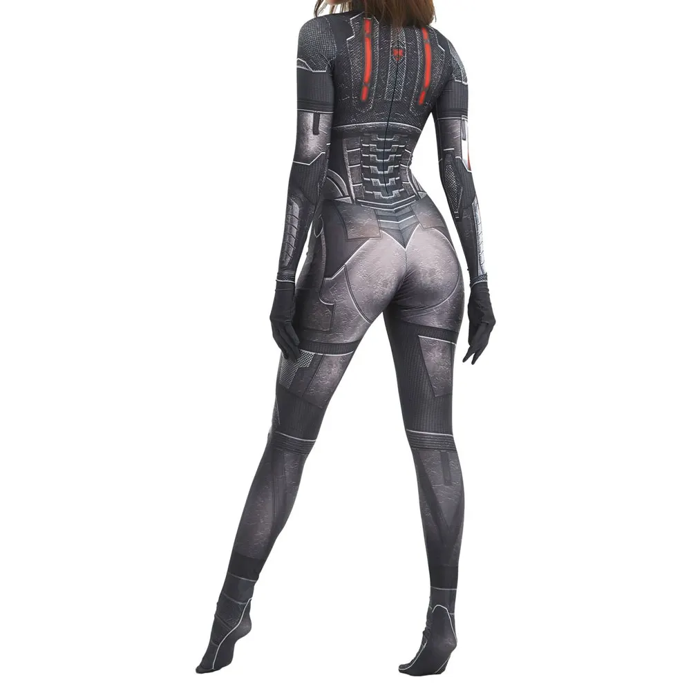 Halloween Adults Female Mass Effect Femshep N7 Armor Cosplay Costumes Superhero Zentai Suit Bodysuit  Party Jumpsuits