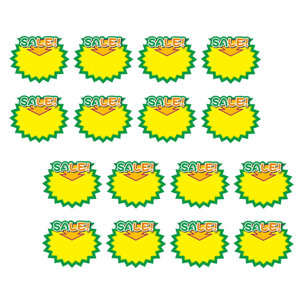 

50Pcs Market Price Signs Advertising Tags Retail Shop Promotional Stickers Bright Colors Long Lasting Commodity Tags