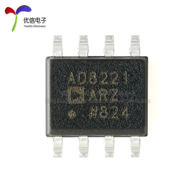 10PCS original genuine patch AD8221ARZ-R7 SOIC-8 precision instrument amplifier IC chip