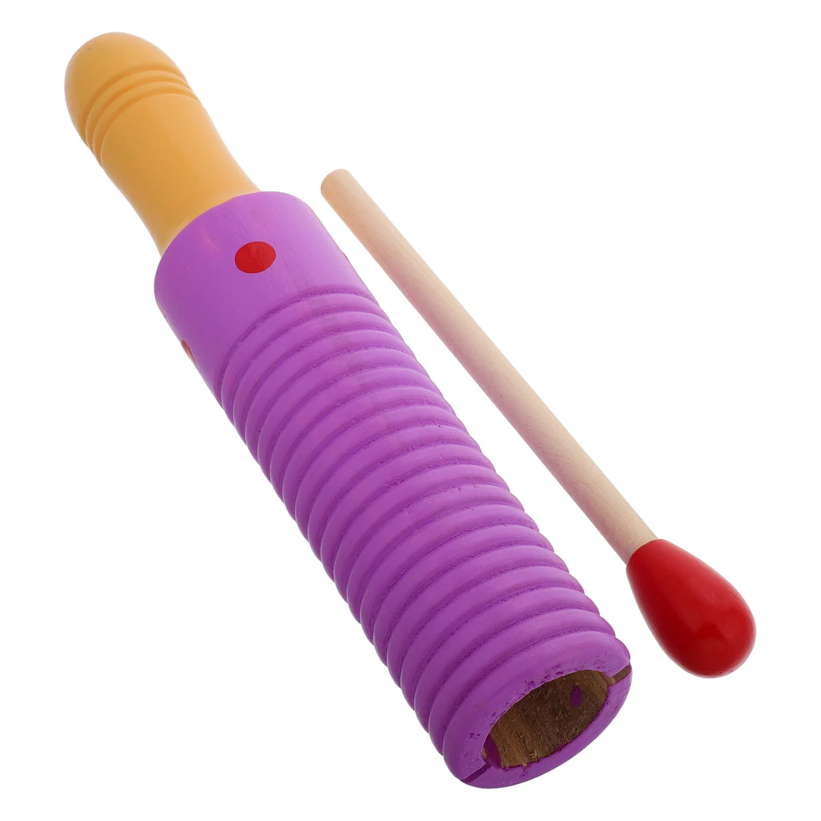 

Wooden Guiro Instrument Montessori Music Preschool Education Early Childhood Musical Training Block