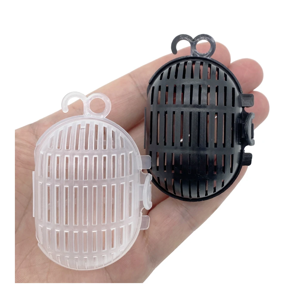 5pcs Bait Cage Feeder Fishing Bag Shrimp Cage Lobster Baits Thread Ball Box Basket Feeder Holder Fish Tool Accessories