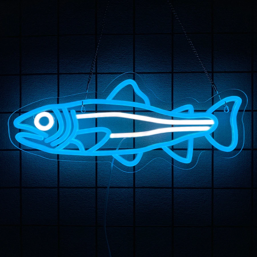 ป้ายไฟนีออนรูปปลาสำหรับตกแต่งผ - Aquarium Fish Restaurant บทวิจารณ์และราคา