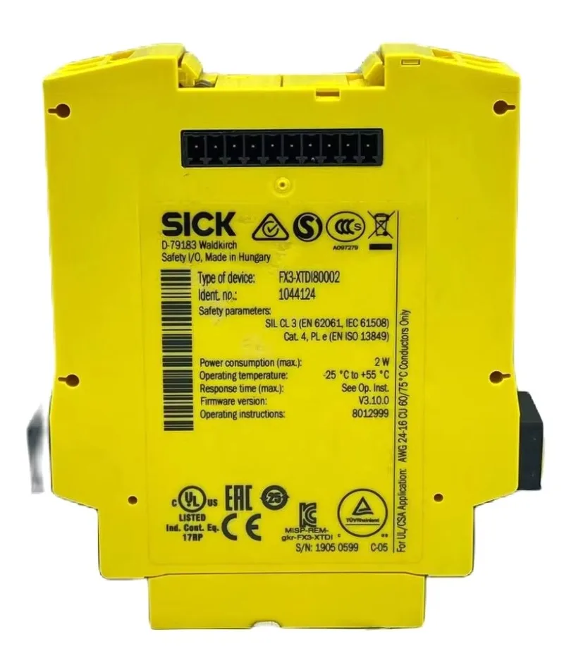 

Fx3xtdi80002 1044124 Safety Controller Flexi Soft Io Modules Dedicated Controller Original Package