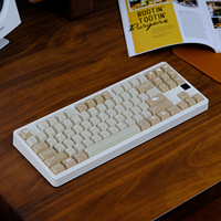 ECHOME Desert Theme Keycap 120key Set PBT Sandy Simplicity Custom Keyboard Cap Cherry Profile KeyCap for Mechanical Keyboard