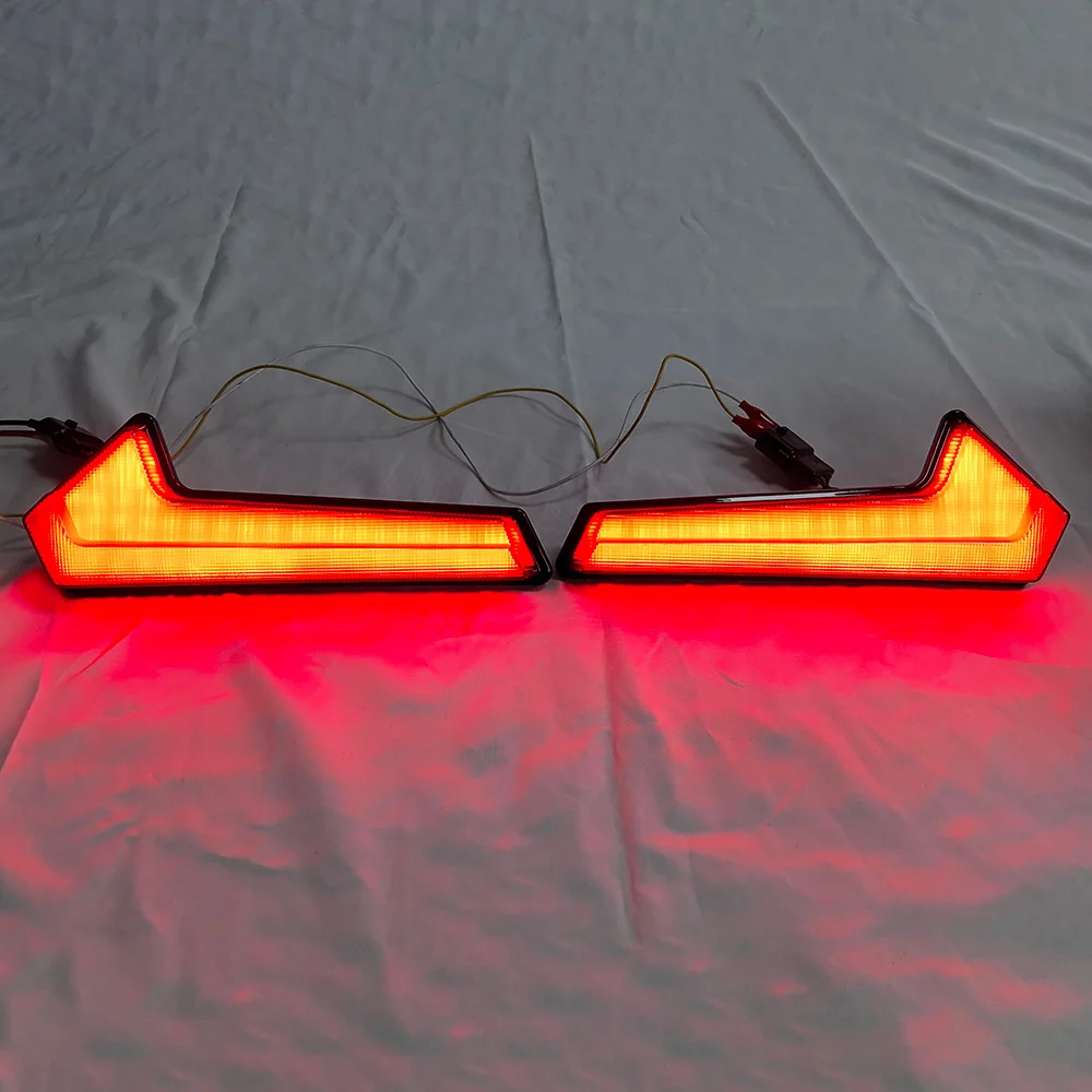 

For Polaris RZR XP1000 XP4 Turbo S Sportsman 570 850 2017-2025 UTV ATV Motorcycle LED Taillight Brake Turn Signal Lamp Light DOT