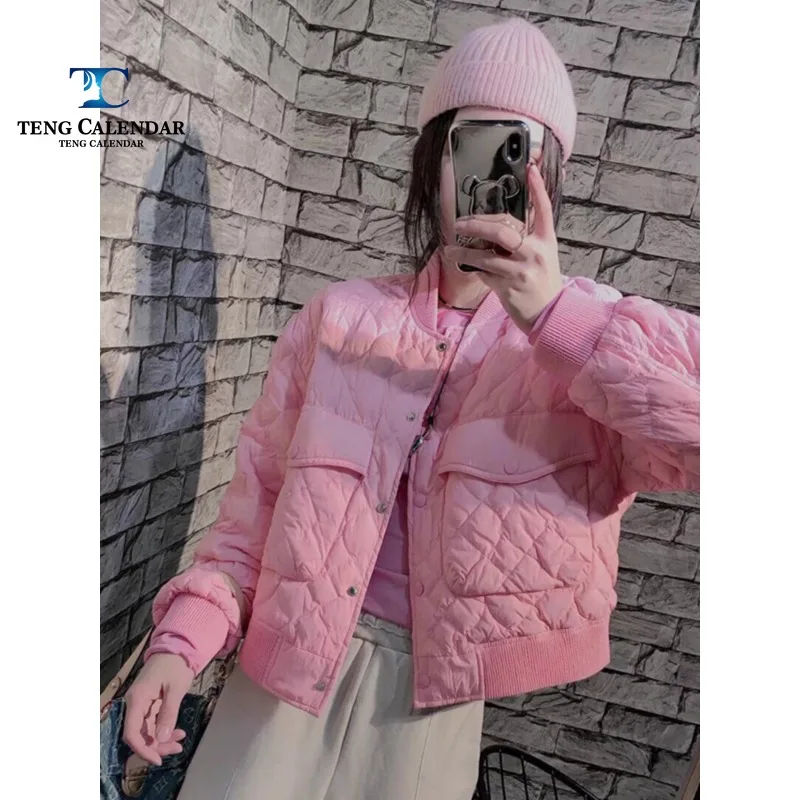 Fashionable and Stylish Cotton Jacket, Loose and Slim, Short Sleeved Jacket Trendy, Women's New Winter 2024