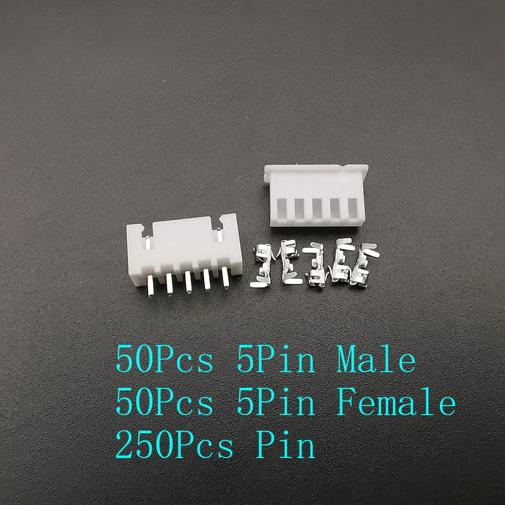 Weiß JST XH2.54 Terminal Kit XH 2,54 mm Rastermaß 2/3/4/5 Pin Stecker und Buchse Kunststoffgehäuse Shell Header Connector
