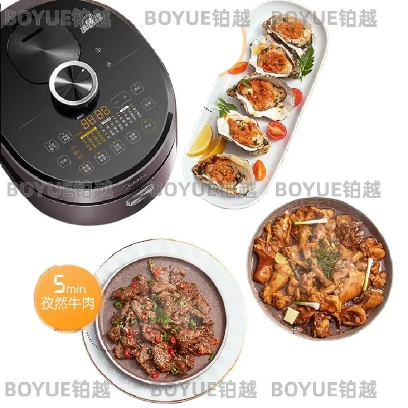5L Smart IH Electric Pressure Cooker Stainless Steel Dual Inner Pot Adjustable Taste Household Kitchen Appliance