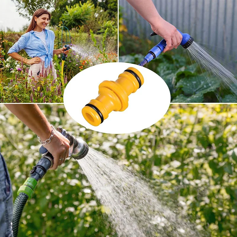 4/6Pcs Double Male Hose Connectors Garden Watering Hose Plastic Quick Connector End Connector Hose Pipe Connectors for Garden