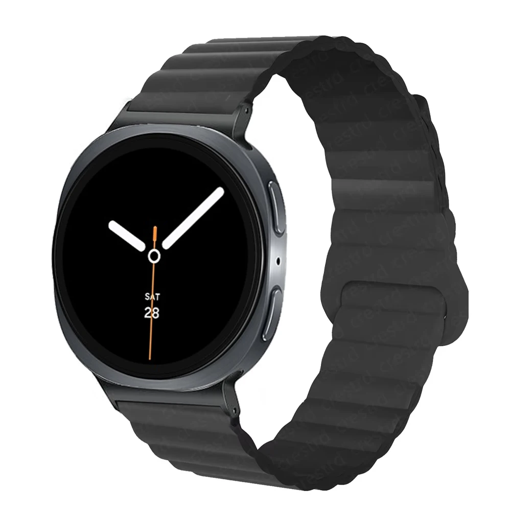 Magnetic Band For Samsung Galaxy watch 8/8 classic 44mm 40mm 46mm Silicone wrist replacement bracelet correa Galaxy watch8 Strap