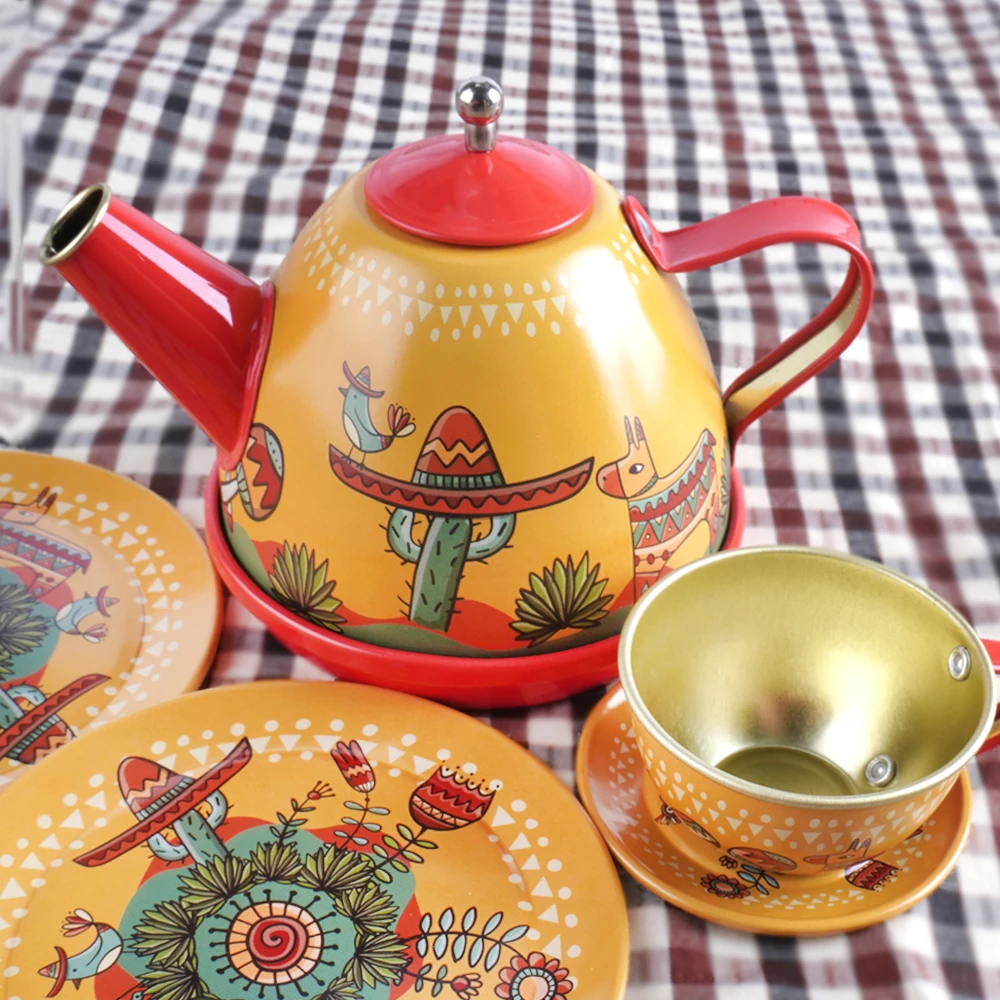 Simulation Kitchen Afternoon Tea Pretend Play Toy Afternoon Tea Food Set  Teapot Game Early Education Toys For Children Kids