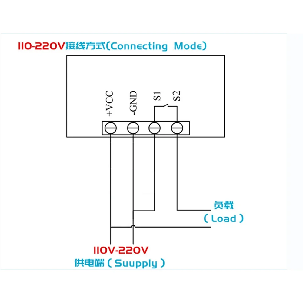 W3230  LED Digital Temperature Controller Thermostat Temperature Control Switch Sensor Red Blue Display Meter DC24V AC110-220V