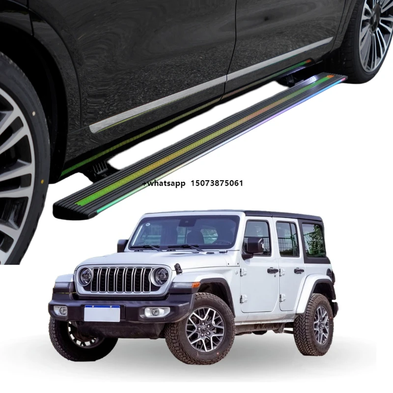 

Aluminum Retractable Running Board for Wrangler Sahara 2023 Electric Running Board Side Steps