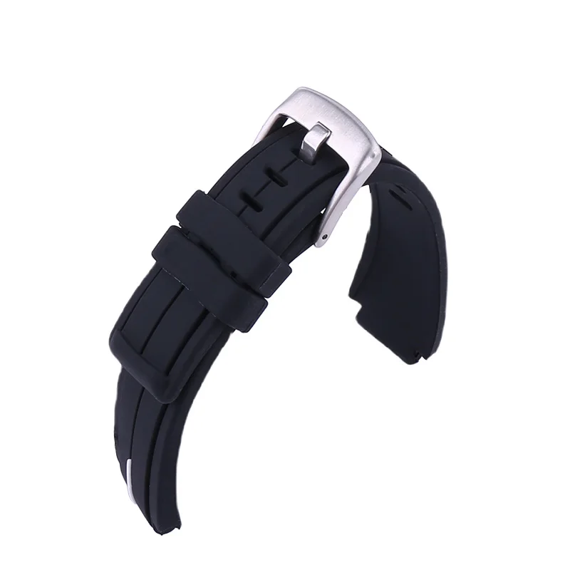 Tali Jam Tangan Karet Pria 24Mm X 16Mm Kompatibel untuk Timex Tide T2N720 721 TW2T76300 T2N738 Gesper Gelang Olahraga Silikon Wanita