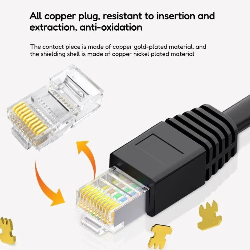 RJ50 10P10C Crystal Head Cable 10-core Crystal Connector Cable Double Shielded RJ48 Network Wire Crystal Connector Scanner Line