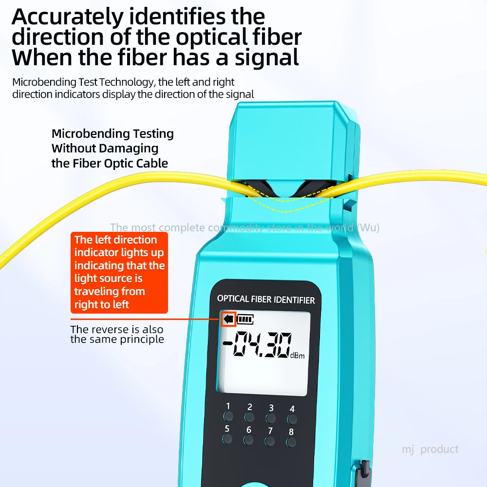 

SAIVXIAN A-50/A-50+ Active Optical Fiber Identifier Fiber Cable Tester Detector with 30mw Visual Fault Locator