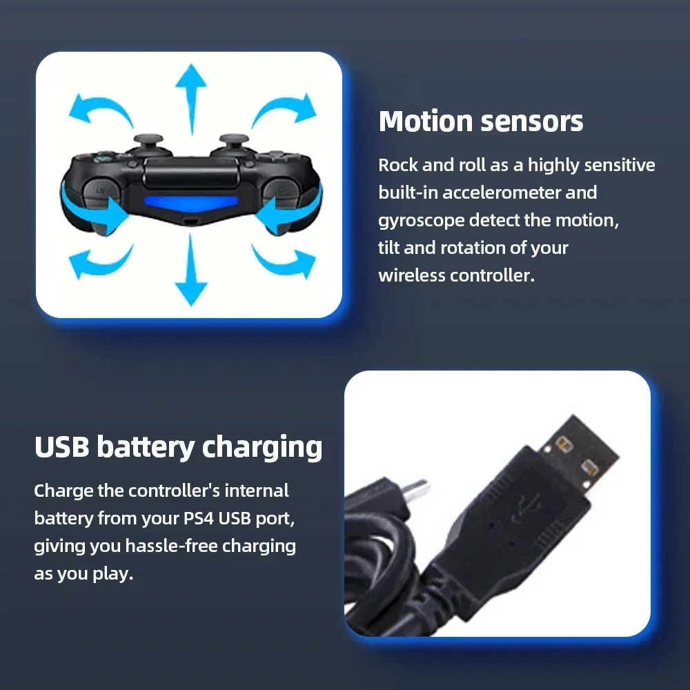 Controller for PS4 Slim Pro Joystick Gamepad Dual Vibration Wireless Bluetooth Joypad For PlayStation 4 Joypad PC/IOS/Android image 6