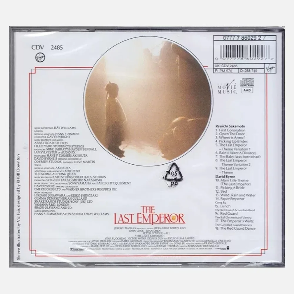 The Last Emperor OST CD - Ryuichi Sakamoto Film Soundtrack | Atmospheric Music for Film & Music Lovers