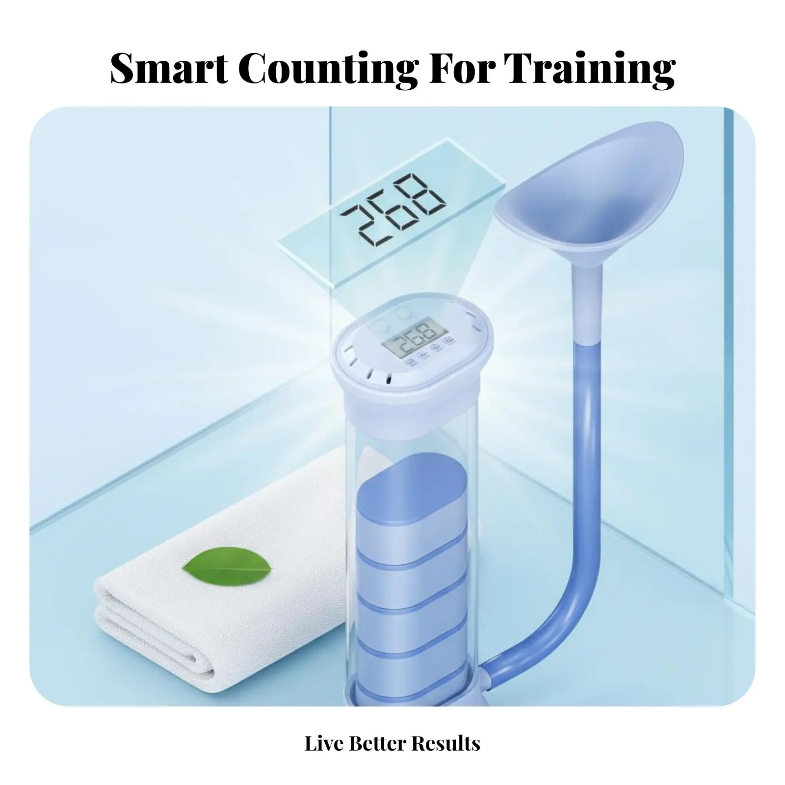 Adjustable Breathing Device Abdominal Training Expiratory Pressure Device Portable Design Easy to Clean for Training, Gym