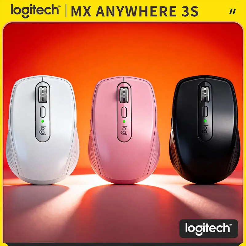 

Компактная мышь Logitech MX Anywhere 3S, эргономичный дизайн, перезаряжаемая, с быстрым прокруткой для портативных ПК Mac