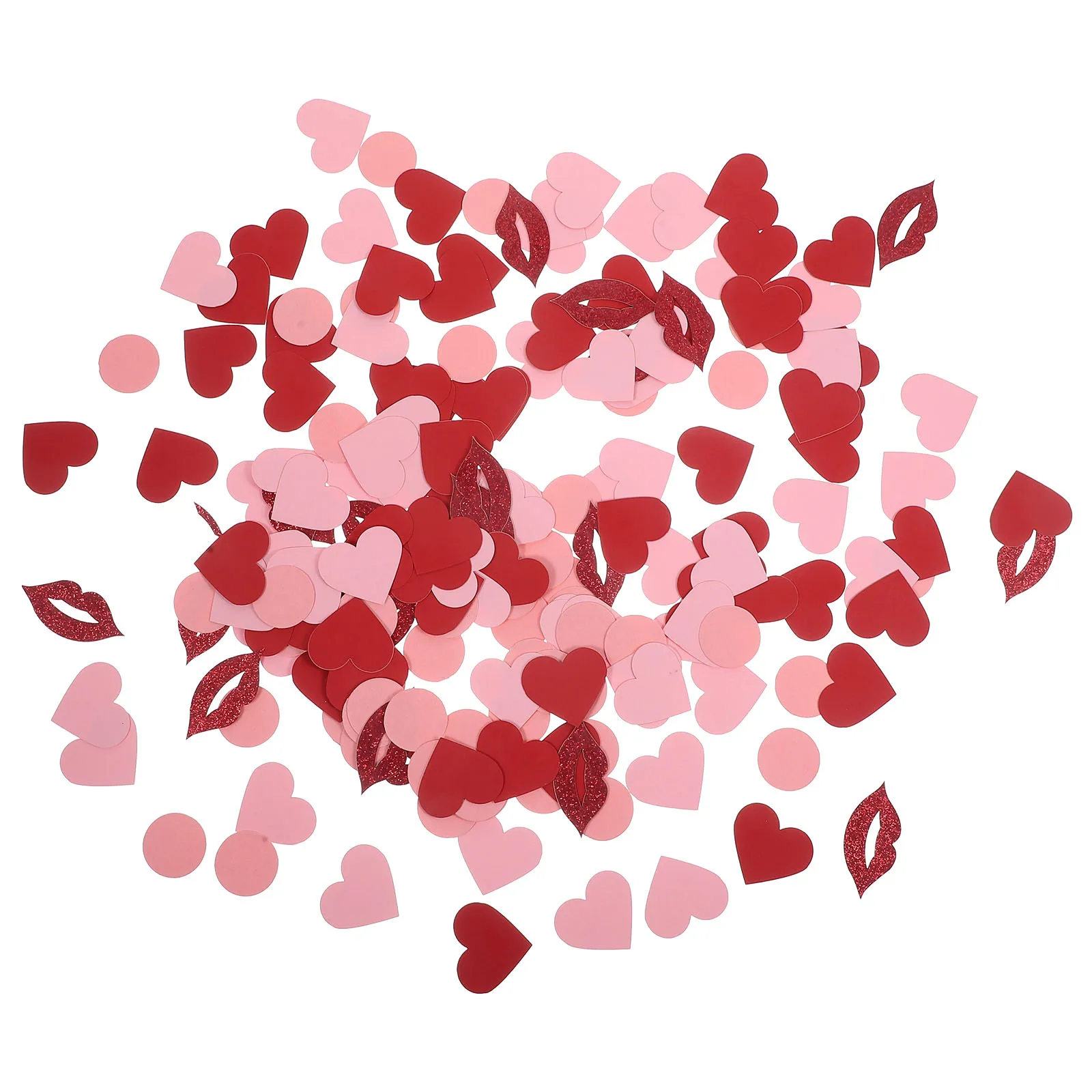 

200pcs Heart Shaped Paper Confetti for Wedding Valentine Day Table Scatter Romantic Festival Decorations