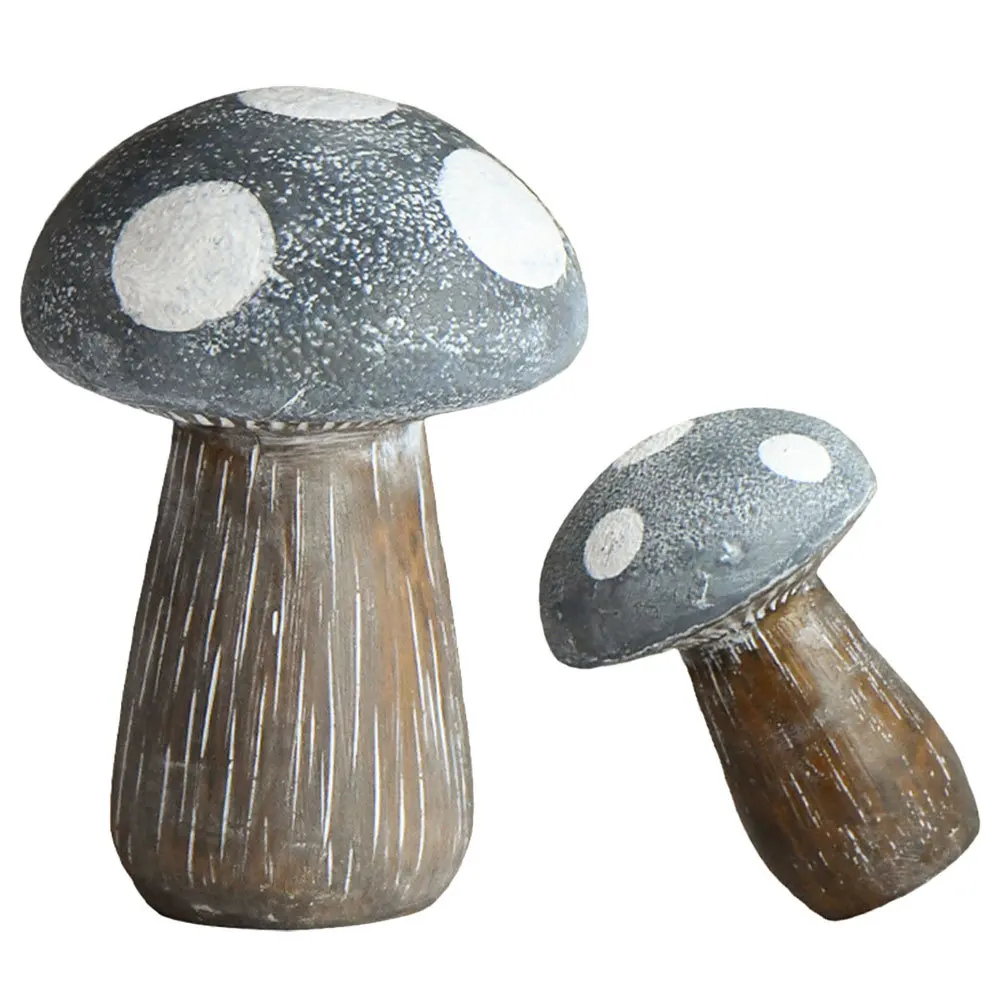 

2Pcs Mushroom Decorations Cute Resin Garden Statues for Outdoor Lawn Patio Decoration Romantic Fairy Tale Landscape Ornament Set