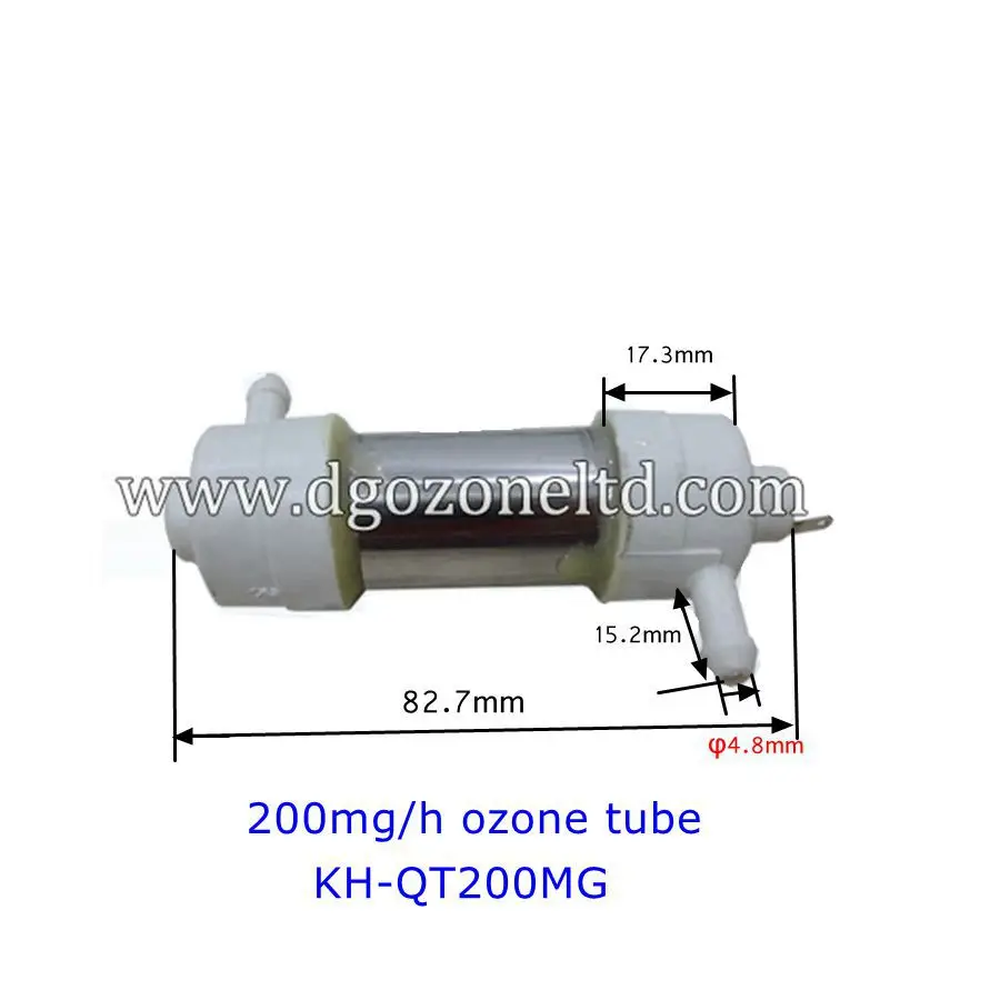 200mg Quartz Ozone Tube for Air and Water Purifying Without Power Supply Only Tube Ozone Accessories KH-QT200MG