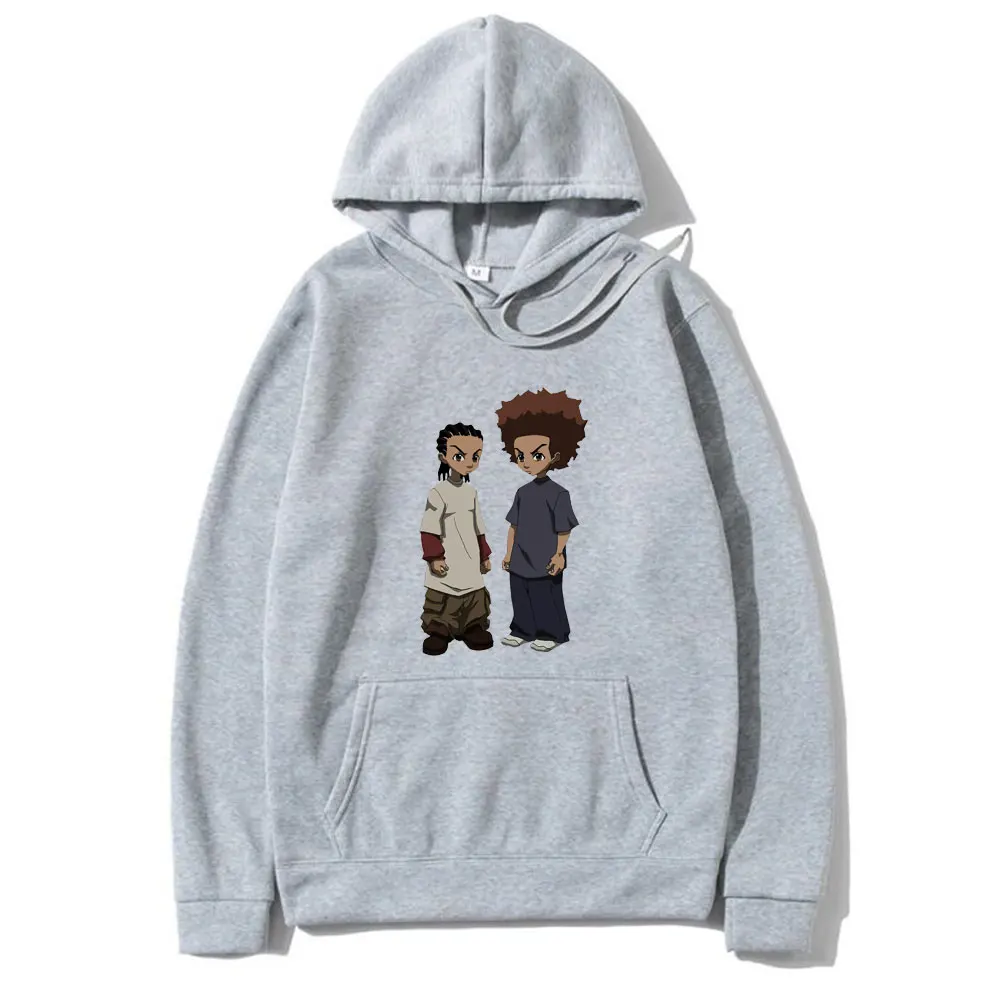 

Hoodies The Boondocks Huey and Riley Print Sweatshirts Men Women Fashion Sweatshirt Harajuku Oversized Hoodie Pullovers Coat