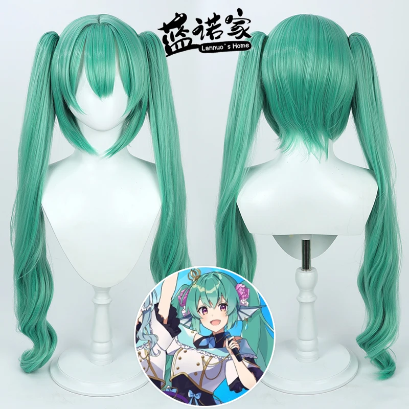 

Virtual YouTube Vtuber Finana Ryugu Cosplay Wig Halloween Carnival Party Props Synthetic Hair Heat Resistant Fiber + Wig Cap
