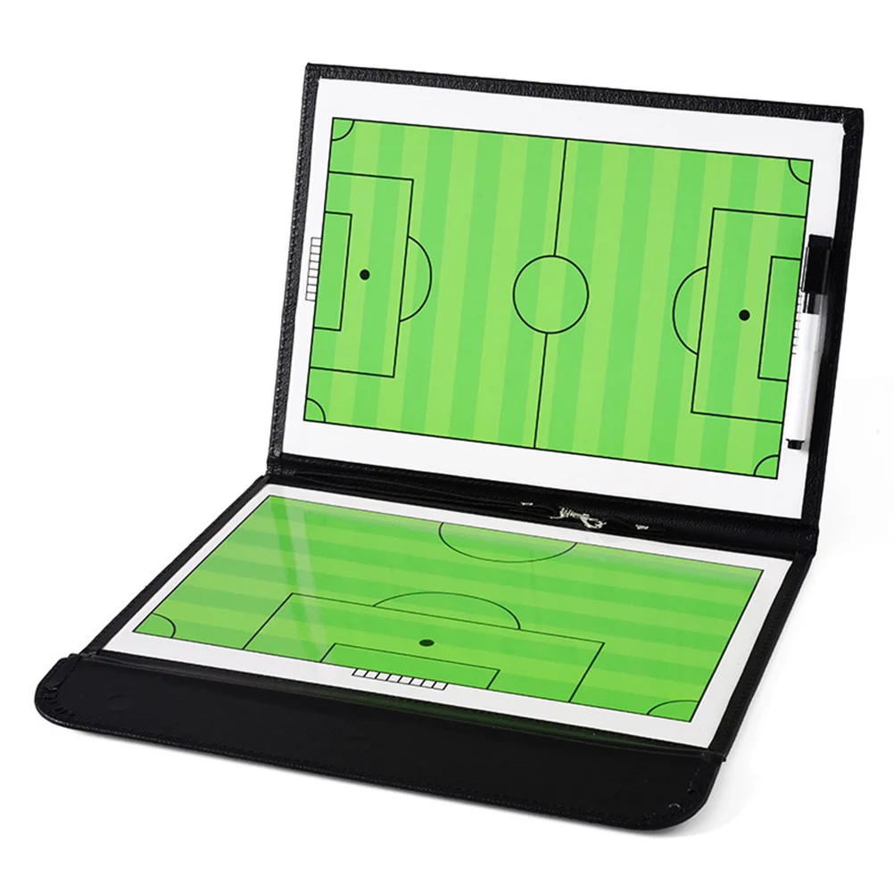 

2.5 Section Magnetic Football Coaching Board Colorful Double Sided Dry Erase Clipboard Lightweight Foldable Coaching Tool