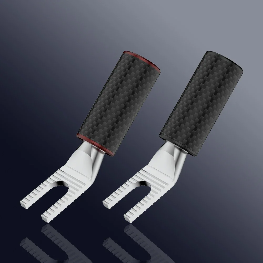 High End VIBORG XM203AG/VB404AG/VS703ag Perak Murni Solid XLR RCA Banana Y Spade Plug Kabel Audio HiFi Speaker Konektor Kabel