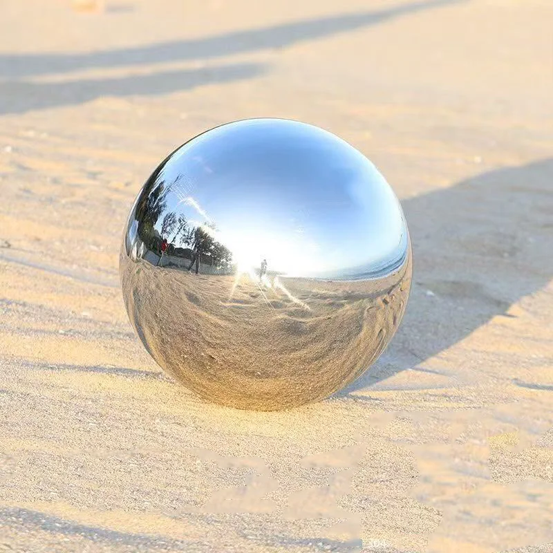 0.6mm Thick 304 Stainless Steel Hollow Ball Mirror Polished Decorative Round Ball Diameter 16-300mm Large Floating Ornament Ball