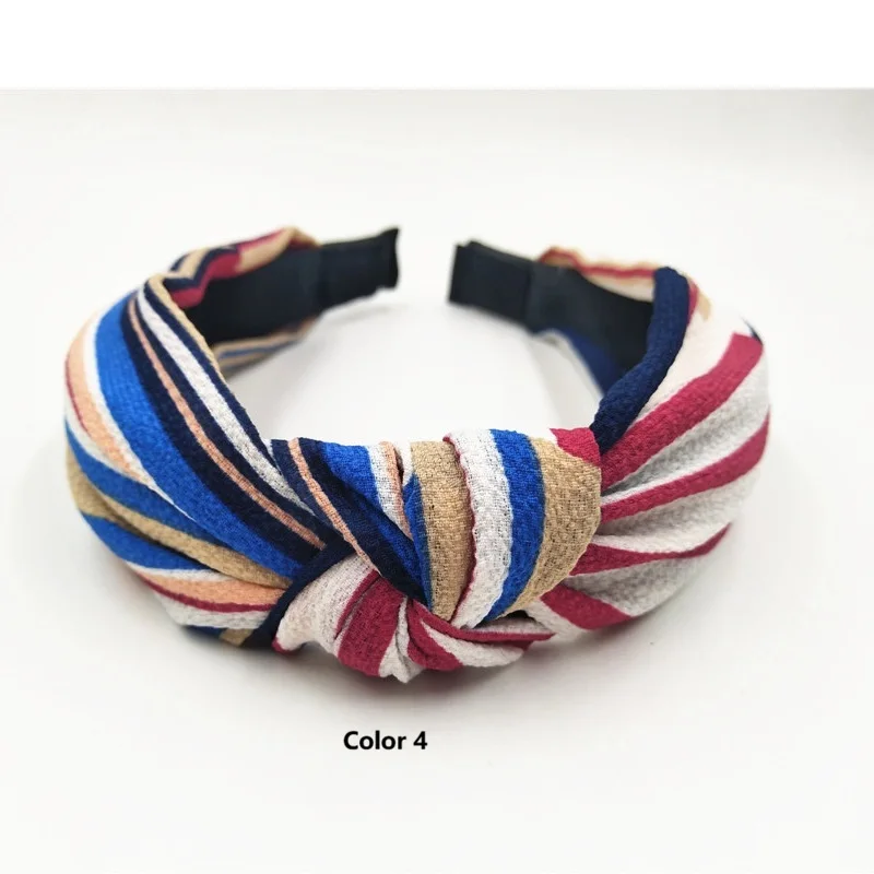 

10 шт./лот, бесплатная доставка, женские аксессуары для волос, повязка на голову с бантом, головной убор для взрослых, полосатая повязка на голову, повязка для волос для девочек, оптом