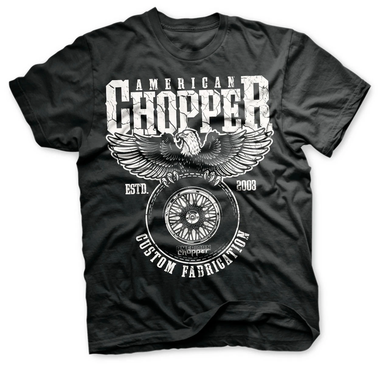 

American Chopper Custom Motorcycles Licensed T-Shirt Men's Tee Fashion Street Hip-hop Short-sleeved Women Cotton Round-neck Top