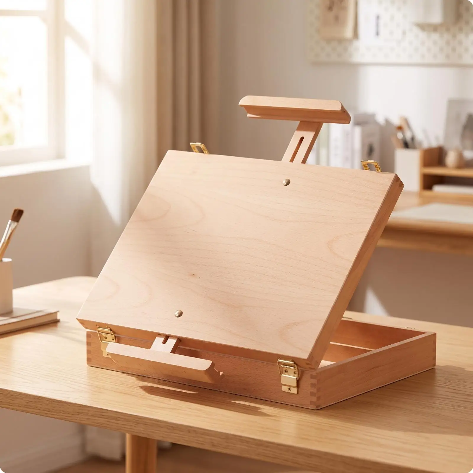 wooden-artist-easel-box-beechwood-wood-tabletop-easel-storage-box-for-artists-studio-classroom