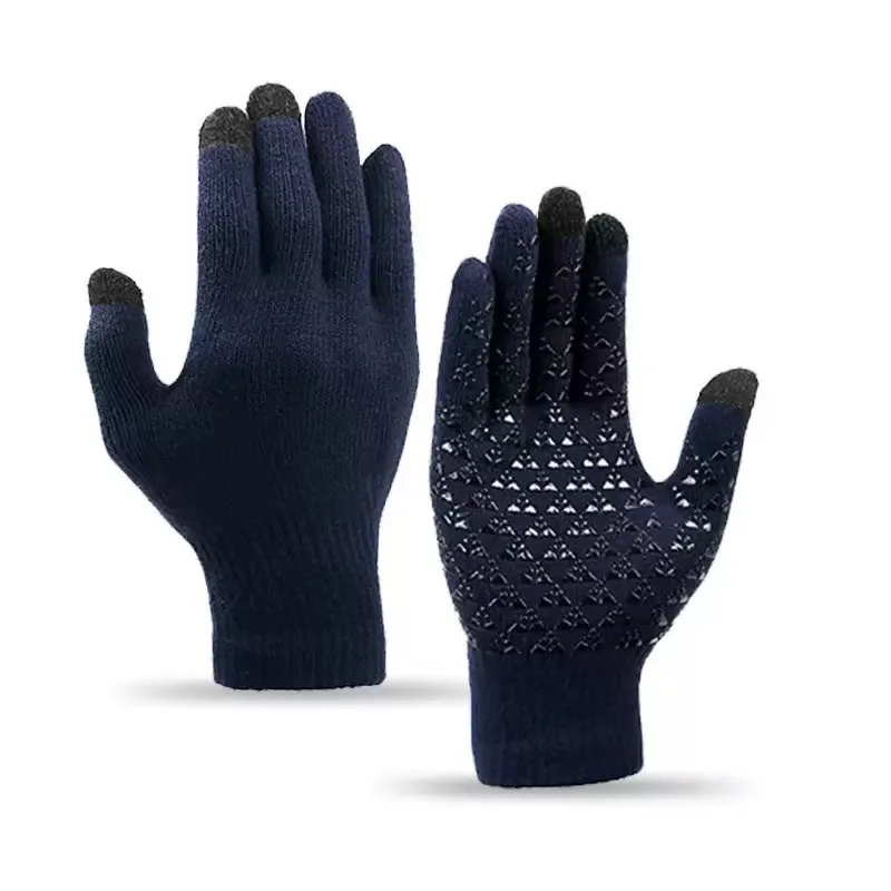 Randomly equipped with warm autumn and winter gloves for children aged 3 to 12, including anti-slip gloves with dispensing glue