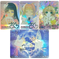 2Pcs/set Card Captor Kinomoto Sakura Kawaii Flash Cards Classic Game Anime Collection Cards Diy Gift Toys