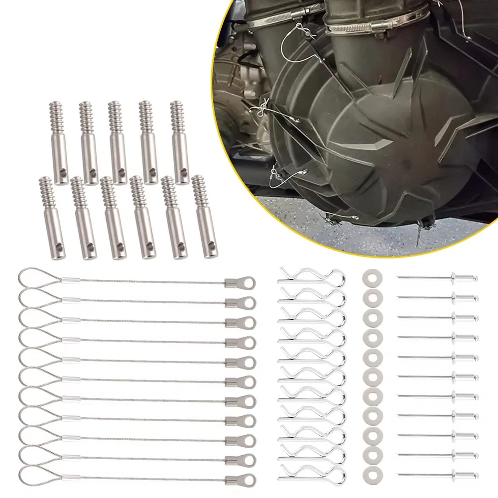 X3 Clutch Cover Pin Kit Quick Release Belt Cover Tool For Can Am Maverick X3 2017 2018 2019 2020 2021 2022 2023