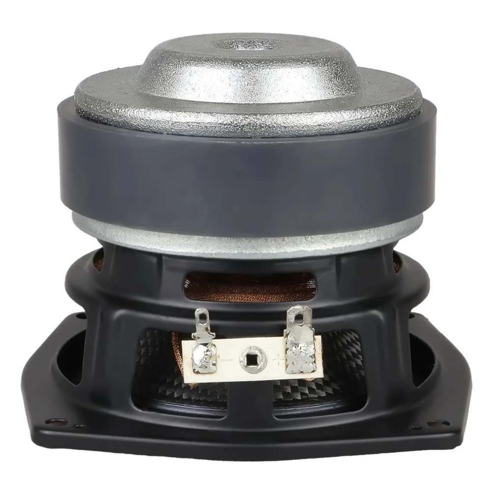 MW Audio 4" Kohlefaser-Subwoofer 4 Ohm 60W, 25mm Schwingspule Langhub-Gummikante 105mm – Detail 6