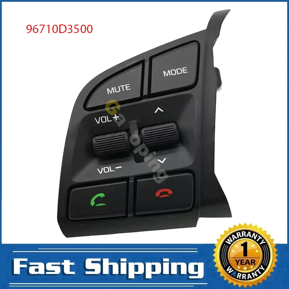 For Hyundai Tucson 2016 2017 2018 Front Left Steering Wheel Control Button Remote Volume Switch 96710D3500 Car Accessories