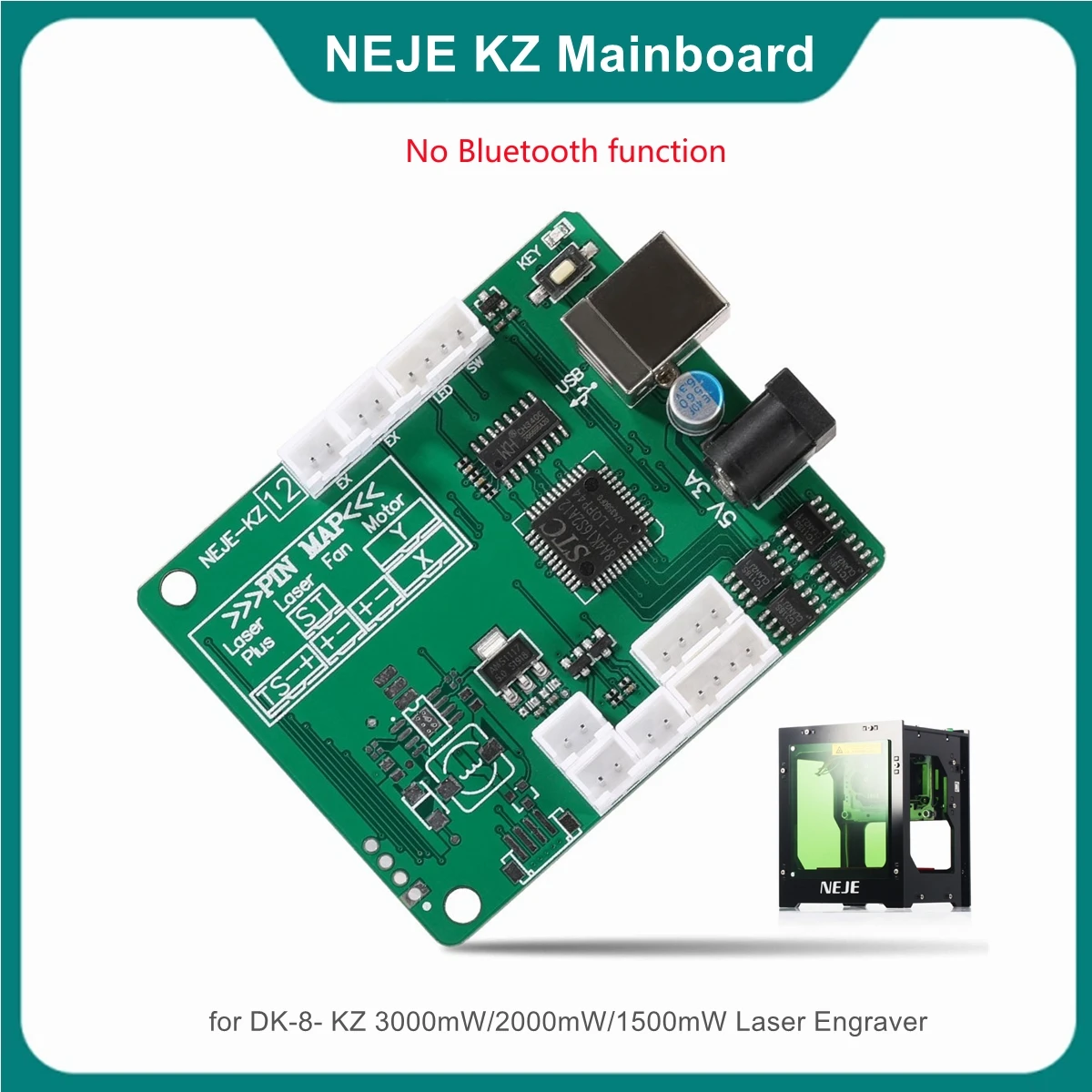 

NEJE Laser Engraving Machine Motherboard Mainboard Accessories for DK-8- KZ 3000mW/2000mW/1500mW Laser Engraver Replacement