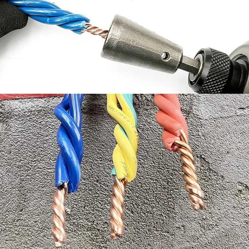 Electrician Quickly Twister 6Mm Handle 1.5-6 Square 2-6 Way Twister Wire For Power Drill Drivers Accessories Parts