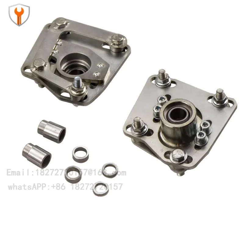 For Ford Mustang 1994-2004 Top Mounted 2x Adjustable Coil Silver Camber Plate