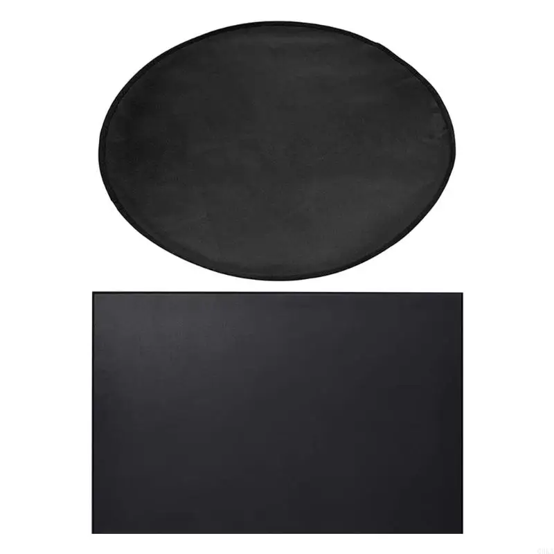 

Q0KA Outdoor Cooking Mat Heat Tolerant Deck Shield For Grills And Pits