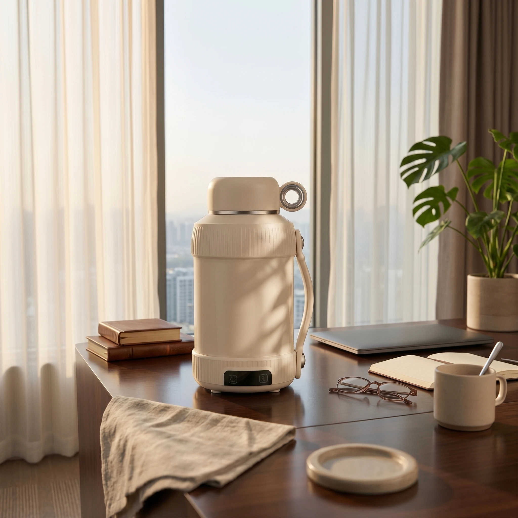 

Small Electric Kettle Insulated Portable Kettle Water Boiler Touch Control