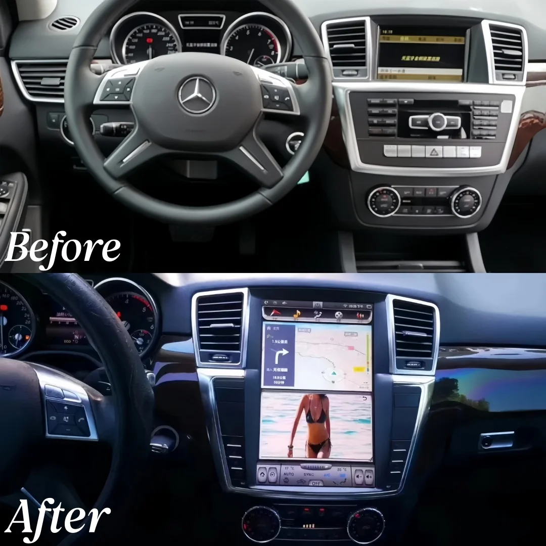 NEW For Mercedes Benz ML W166 GL X166 ML300 ML350 ML400 ML550 GL350 GL400 Screen Android13 Car Radio Multimedia Player Carplay