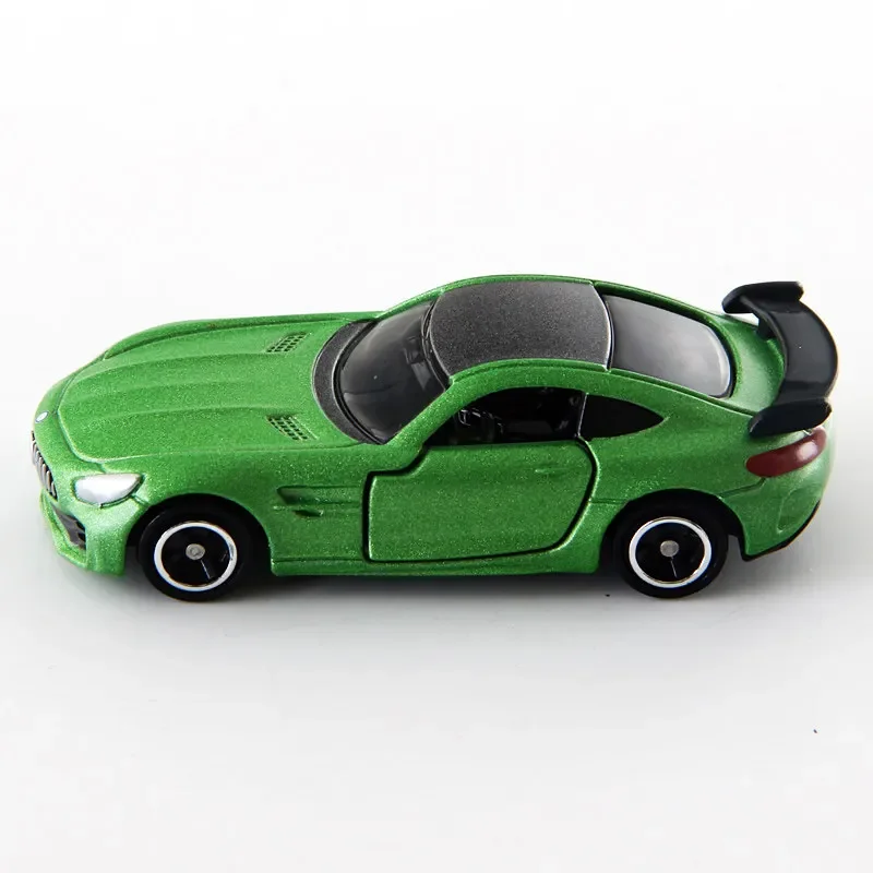 TAKARA TOMY diecast alloy model No. 7 Mercedes-Benz AMG GTR sports car, children's collection decoration toys, children's gifts.