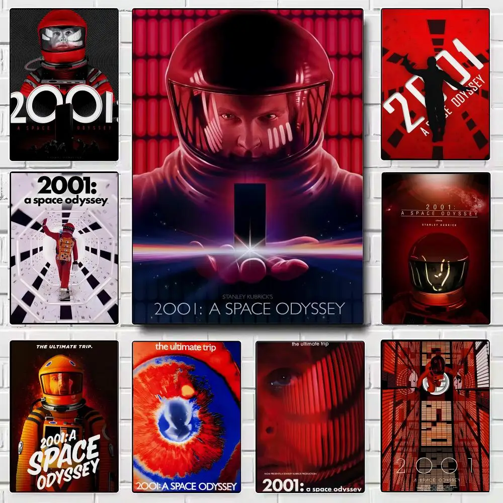 Film 2001 A S-Space O-Odyssey HAL 9000 Poster Modern Wall Art for Bedroom Living Room Cafe Bar Aesthetic Home Decor Gift